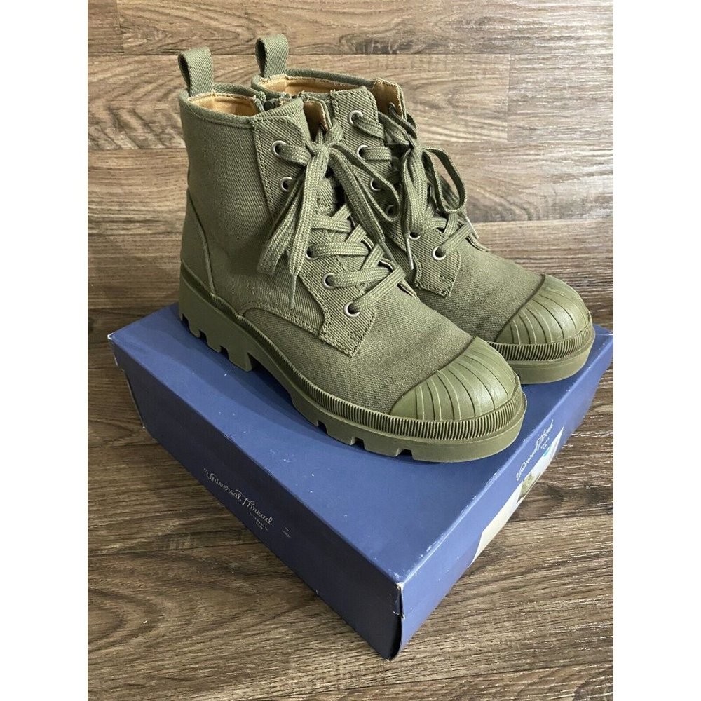 Olive Green Size 8 Teagan Combat Chunky Boots Universal Thread Ankle